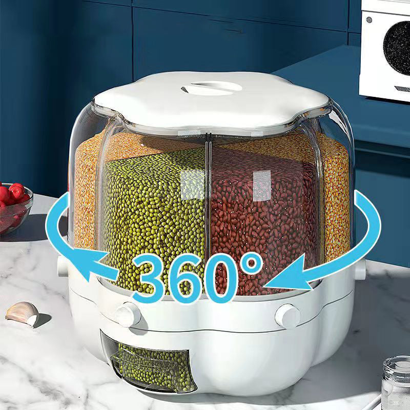 DISPENSADOR DE ALIMENTOS GIRATORIO DE 360° GRADOS