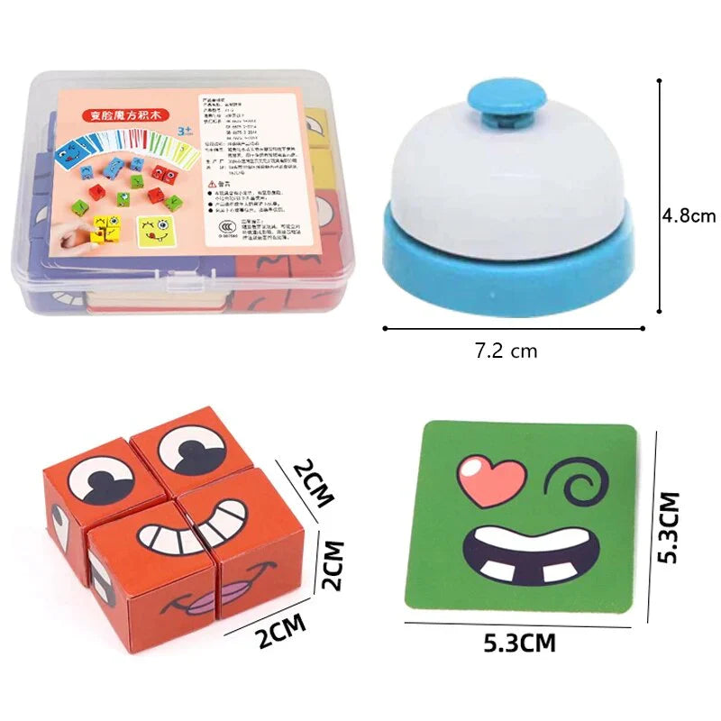 Cubo Montessori Cambia Caras🧠😊