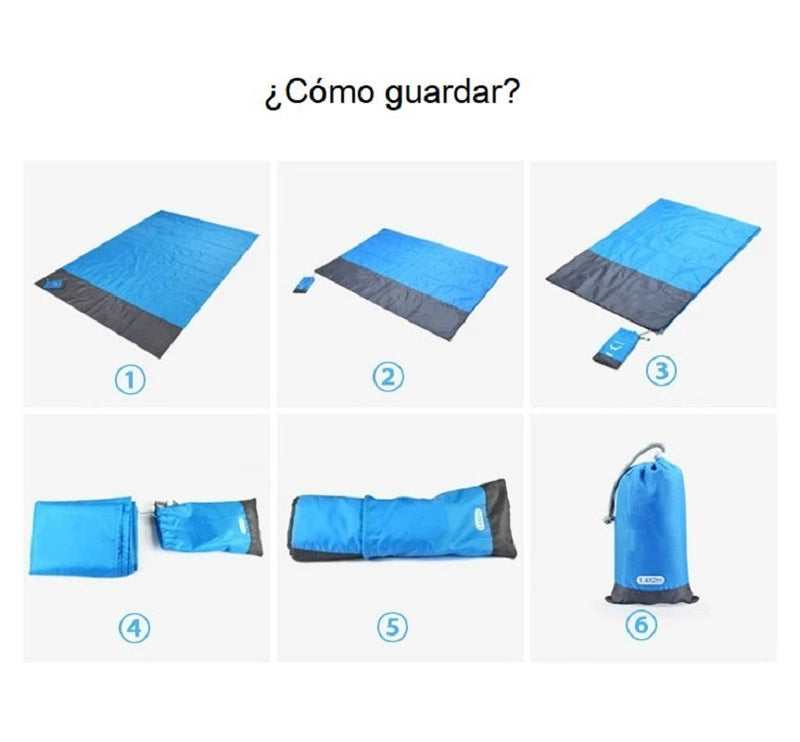 Manta Impermeable Para Picnic o Playa 2 Mts.