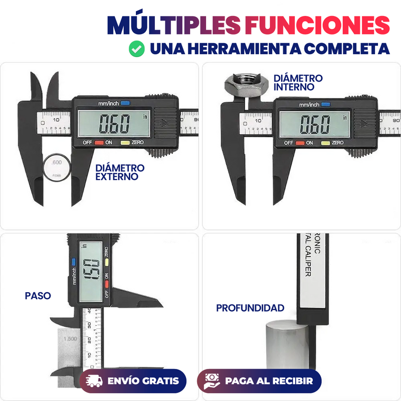 CALIBRADOR DIGITAL ELECTRÓNICO 150MM