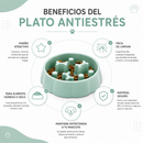 Plato antiestrés para mascotas