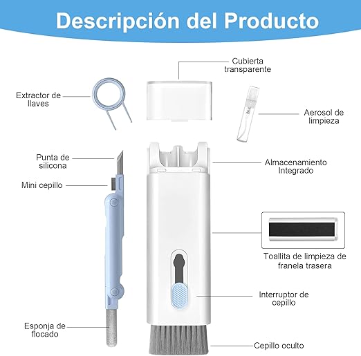 KIT LIMPIADOR ELECTRÓNICO 7 EN 1