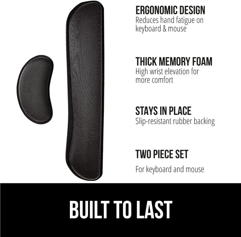 KIT REPOSA MUÑECAS ERGONÓMICO PARA TECLADO Y MOUSE