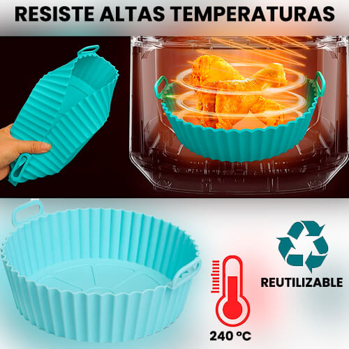 AirMold™️ - Set de 2 Molde de Silicona Freidora Aire