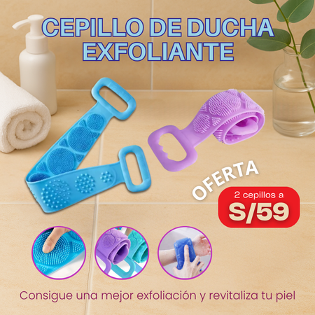 DermaVital™️ - Cepillo de ducha exfoliante - Pack 2 unds