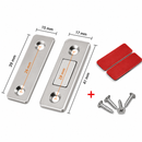 Pack de 8x Adhesivos de Imanes de Acero Inoxidable