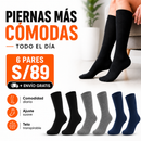 PACK 6 PARES DE MEDIAS TERAPÉUTICAS PARA DIABÉTICOS Y VARICES