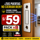 Pack de 8x Adhesivos de Imanes de Acero Inoxidable