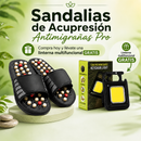 SANDALIAS DE ACUPRESION ANTI MIGRAÑAS PRO + REGALO🎁