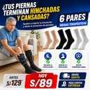 ¡PACK 6 PARES DE MEDIAS TERAPÉUTICAS!