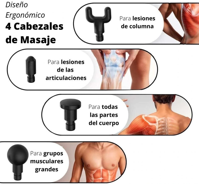 Fascial Gun™ - Pistola de Masajes y Recuperación Muscular