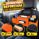 ORGANIZADOR DE ASIENTO CON PORTAVASOS, PORTAPAÑUELO Y ESPACIOS EXTRAS