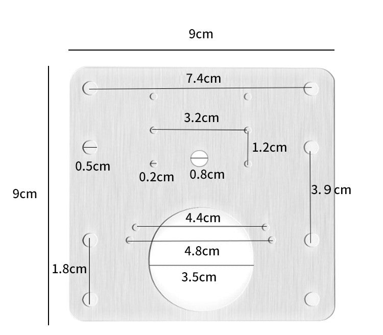 PACK DE 5 PLACAS LATERALES DE BISAGRA