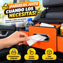 ORGANIZADOR DE ASIENTO CON PORTAVASOS, PORTAPAÑUELO Y ESPACIOS EXTRAS