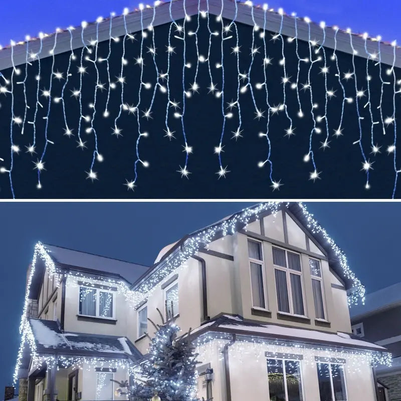 🎄 Luz LED Cascada de Carga Solar | 5m 🎄