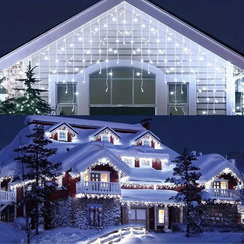 🎄 Luz LED Cascada de Carga Solar | 5m 🎄