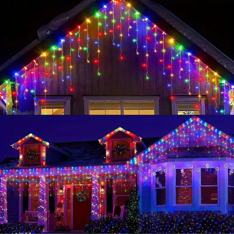 🎄 Luz LED Cascada de Carga Solar | 5m 🎄