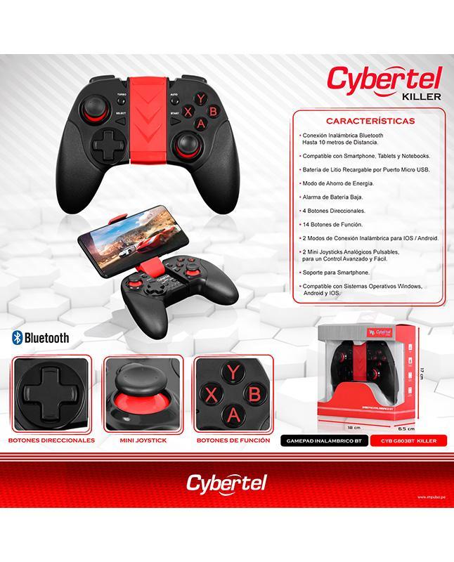 Gamepad Cybertel cyb g803bt smartphones y laptops