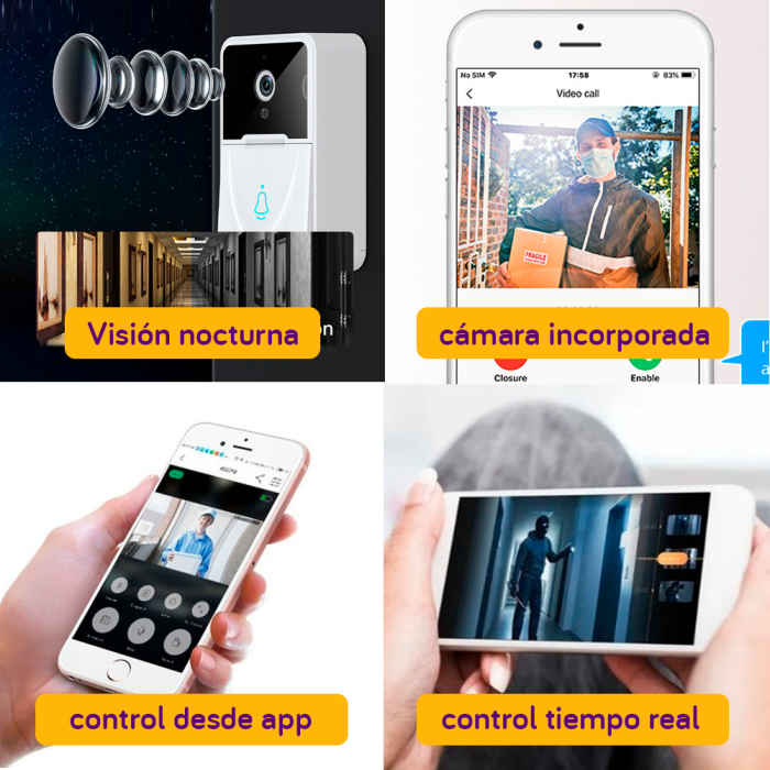 Timbre con Camara Inteligente Segurhome