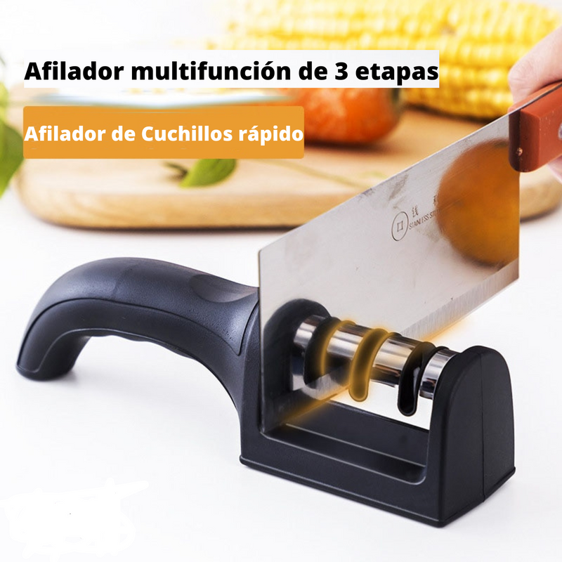 Afilador de Cuchillos de 3 Ranuras